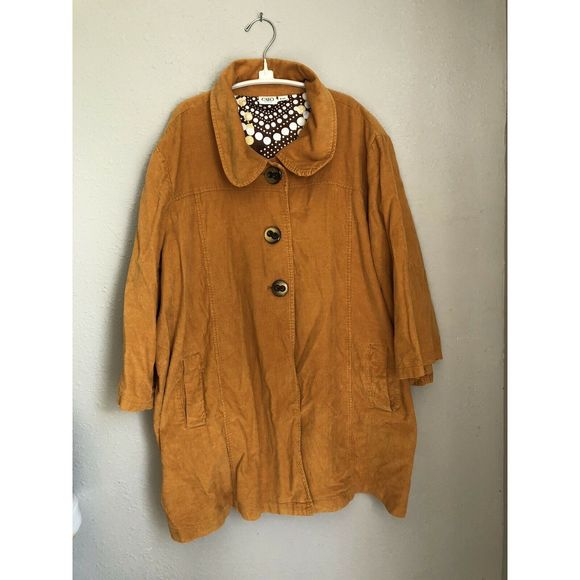 women's plus size mustard coat